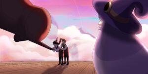 Static image from animated short The Wandering Witch.